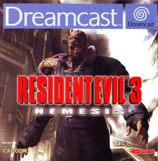 Resident Evil 3: Nemesis box art for Sega Dreamcast